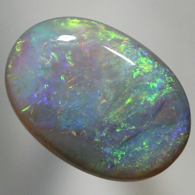 SOLID SEMI BLACK OPAL Quick changing fire, orange to green. Bright. SEE VIDEO